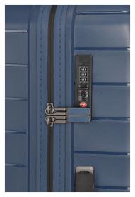 Travelite Mooby M Navy kufr + kosmetická taštička zdarma