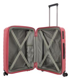 Travelite Mooby M Red kufr + kosmetická taštička zdarma