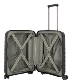 Travelite Mooby S Black kufr + kosmetická taštička zdarma