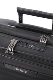 Travelite Mooby S Front pocket Black kufr + kosmetická taštička zdarma