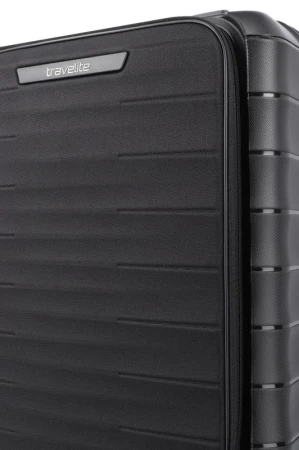 Travelite Mooby S Front pocket Black kufr + kosmetická taštička zdarma