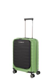 Travelite Mooby S Front pocket Green kufor + kozmetická taštička zadarmo Travelite Mooby S Front pocket Green kufor + kozmetická taštička zadarmo