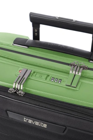 Travelite Mooby S Front pocket Green kufr + kosmetická taštička zdarma