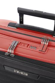 Travelite Mooby S Front pocket Red kufr + kosmetická taštička zdarma