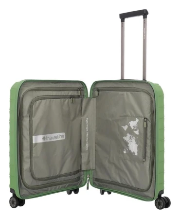 Travelite Mooby S Green kufr + kosmetická taštička zdarma