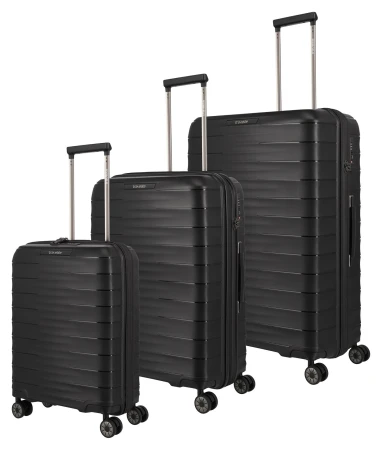 Travelite Mooby S,M,L černá sada kufrů