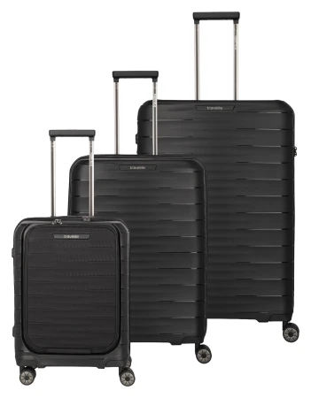 Travelite Mooby Front pocket černá sada kufrů
