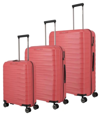 Travelite Mooby S, M, L červená sada kufrů