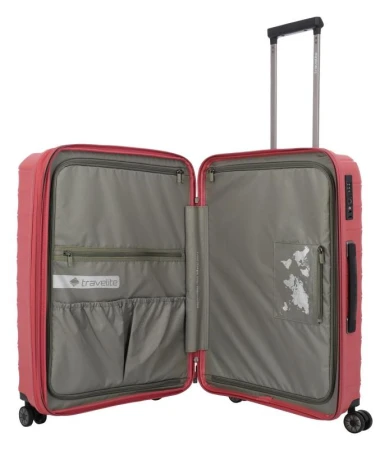Travelite Mooby S, M, L červená sada kufrů
