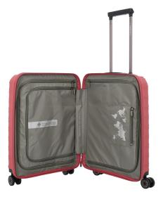 Travelite Mooby S Red kufr + kosmetická taštička zdarma