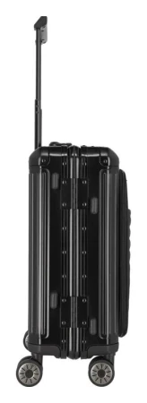 Travelite Next 4w S Front Pocket černý kabinový kufr