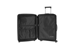 Travelite Orbita M Black kufr + kosmetická taštička zdarma