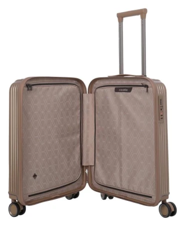 Travelite Paros 4w S hnědý kabinový kufr
