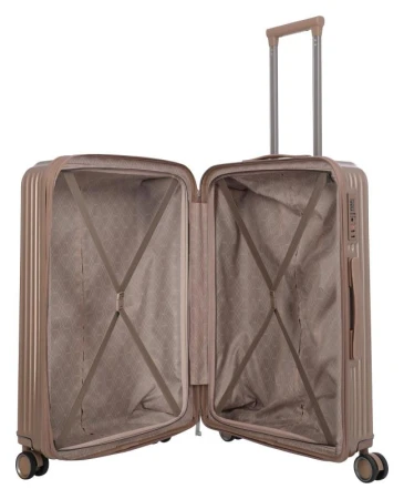 Travelite Paros 4w S, M, L Cappuccino sada kufrů