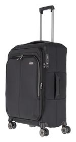 Travelite Priima M Black kufr + kosmetická taštička zdarma