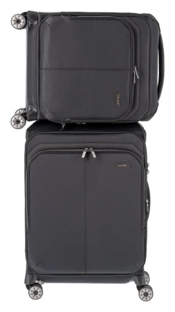 Travelite Priima S Black kufr + kosmetická taštička zdarma