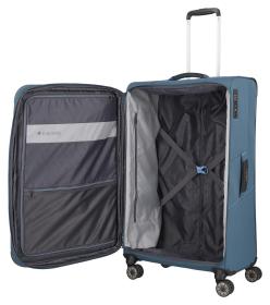 Travelite Skaii 4w L Blue kufr + kosmetická taštička zdarma