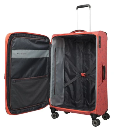 Travelite Skaii 4w L oranžový cestovní kufr