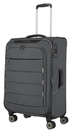 Travelite Skaii 4w M Anthracite kufr + kosmetická taštička zdarma Travelite Skaii 4w M Anthracite kufr + kosmetická taštička zdarma