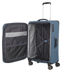 Travelite Skaii 4w M Blue kufr + kosmetická taštička zdarma