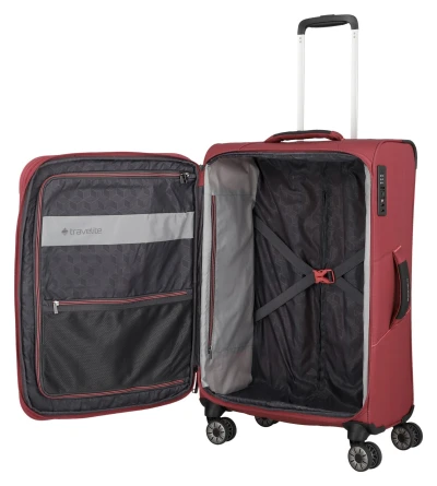 Travelite Skaii 4w S, M, L červená sada kufrů