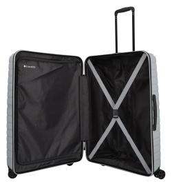 Travelite Trient L Silver kufr + kosmetická taštička zdarma