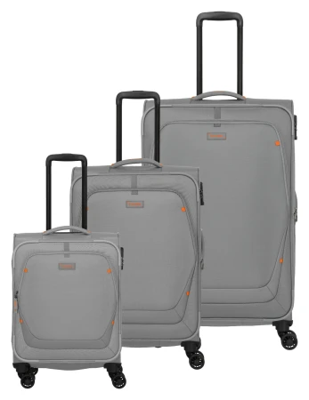 Travelite Umbria S, M, L šedá sada kufrů