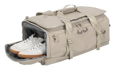 Travelite Venture Line Duffle M písková cestovní taška