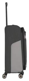 Travelite Viia 4w M Anthracite kufr + kosmetická taštička zdarma