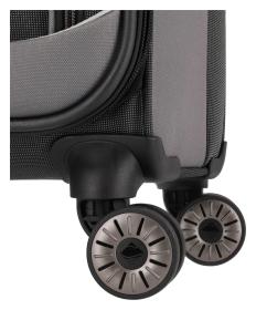 Travelite Viia 4w M Anthracite kufr + kosmetická taštička zdarma