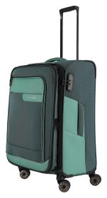 Travelite Viia 4w M Green kufr + kosmetická taštička zdarma