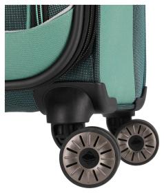 Travelite Viia 4w M Green kufr + kosmetická taštička zdarma