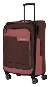 Travelite Viia 4w M Rose kufr + kosmetická taštička zdarma