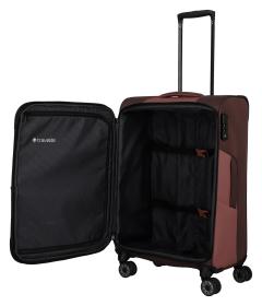 Travelite Viia 4w M Rose kufr + kosmetická taštička zdarma