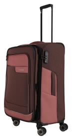Travelite Viia 4w M Rose kufr + kosmetická taštička zdarma