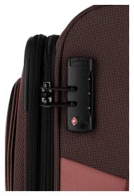 Travelite Viia 4w M Rose kufr + kosmetická taštička zdarma