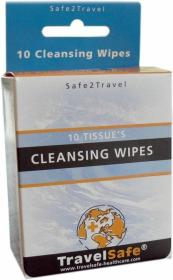 TravelSafe antibakteriální ubrousky Cleansing Wipes