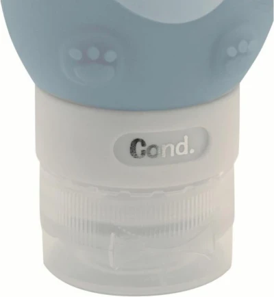 Travel Safe Squeeze Bottle Animal Bear světle modrá dětská silikonová dávkovací lahev