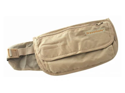 TravelSafe ledvinka Skin Waist Pouch beige TravelSafe ledvinka Skin Waist Pouch beige