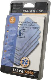 TravelSafe osvěžující jednorázové žínky Body Gloves