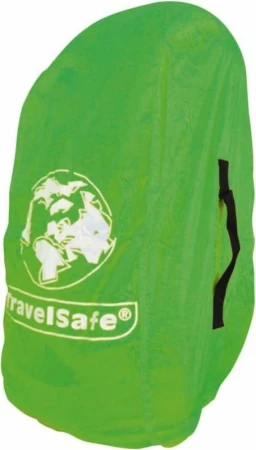 Travel Safe Combipack fluorescenčně zelená L pláštěnka přes batoh