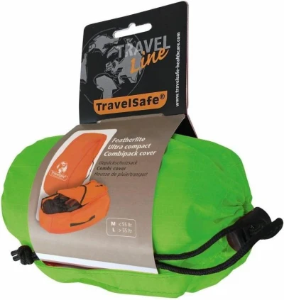 Travel Safe Combipack fluorescenční zelená M pláštěnka přes batoh