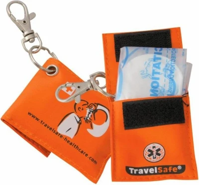 Travel Safe C.P.R. Bag oranžová resuscitační rouška