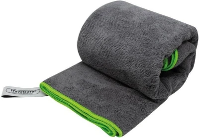 TravelSafe ručník Microfiber Terry Towel XL charcoal/lime green TravelSafe ručník Microfiber Terry Towel XL charcoal/lime green