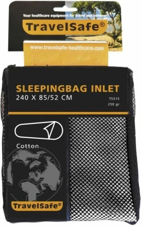 TravelSafe vložka do spacáku Cotton Mummy beige TravelSafe vložka do spacáku Cotton Mummy beige