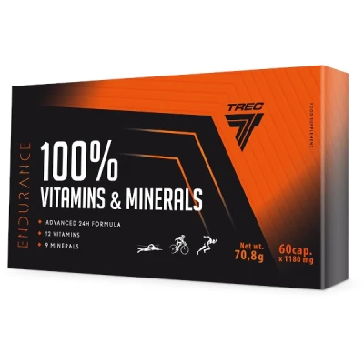 Trec Nutrition Multivitamíny Trec Endurance 100% Vitamins Minerals - 60 kapslí Trec Nutrition Multivitamíny Trec Endurance 100% Vitamins Minerals - 60 kapslí
