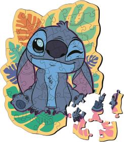 TREFL DŘEVO Puzzle obrysové Disney Lilo Stitch 20x26cm 50 dílků