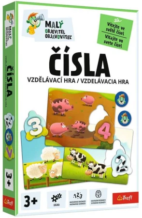 Trefl Hra Malý objevitel Čísla vzdělávací společenská hra