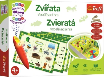 Trefl Hra Malý objevitel Zvířata s magickým perem na baterie Světlo Zvuk