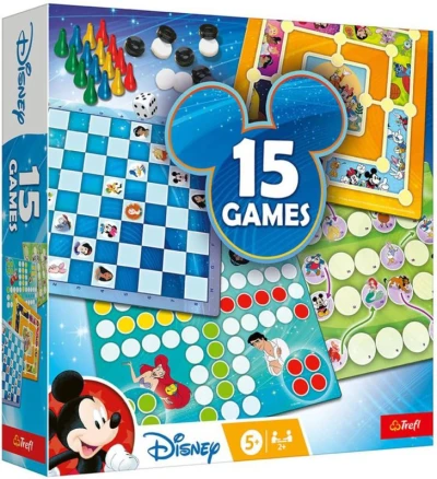 Trefl Hra sada 15 her Disney mix (společenská hra) Trefl Hra sada 15 her Disney mix (společenská hra)